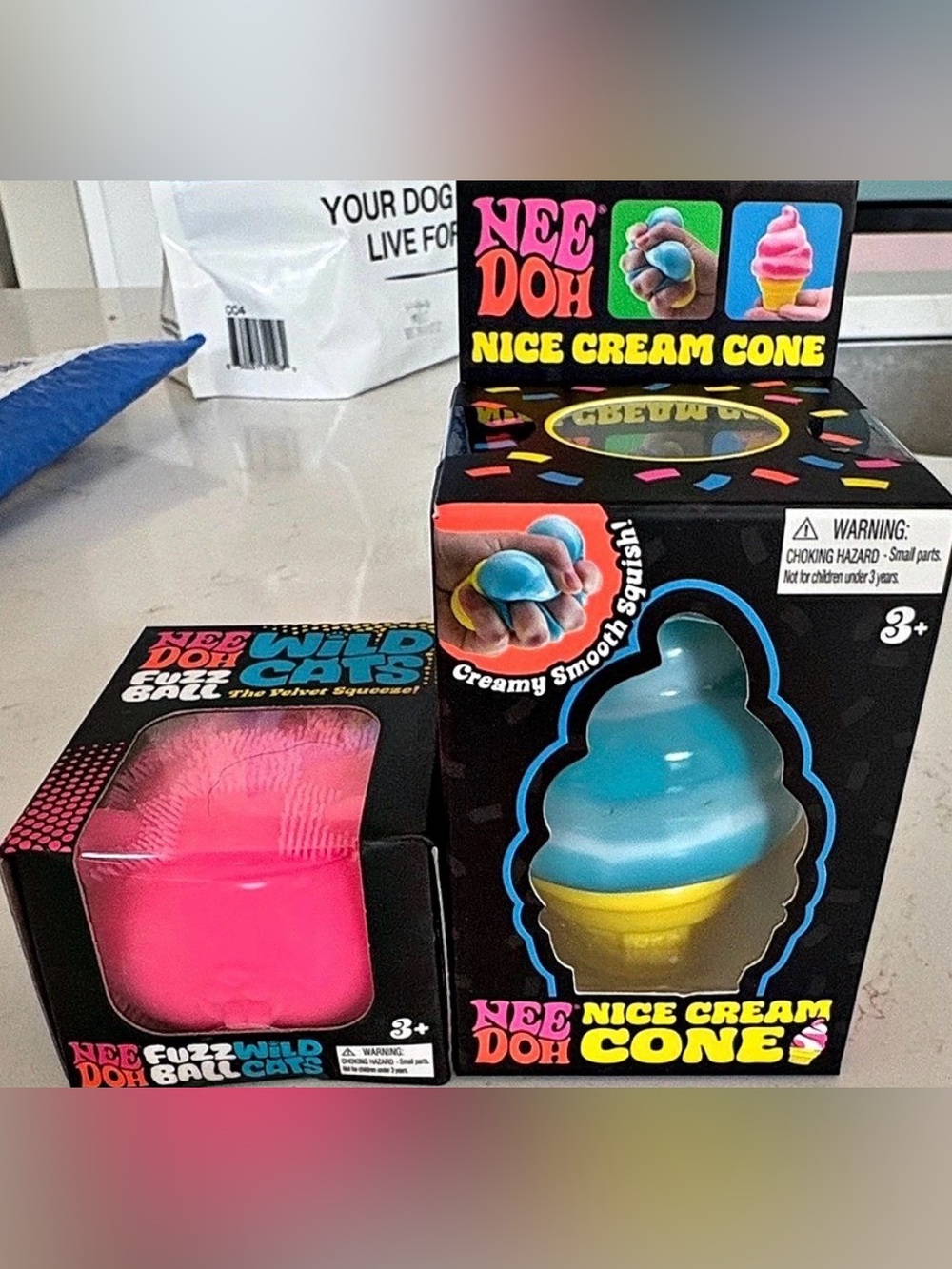 Nee Doh Nice Cream Cone and Wild Cats, Galactic Dream drop. All new. Sealed.